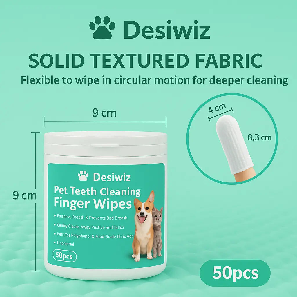 Pet Teeth Cleaning Wipes 50 pieces