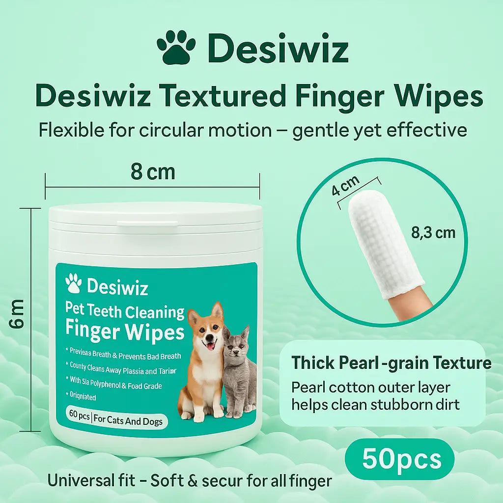 Pet Teeth Cleaning Wipes 50 pieces