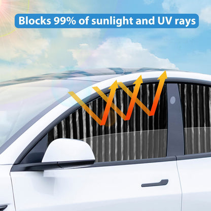 🔥Universal Fit Magnetic Car Side Window Privacy Sunshade (4pcs) | COLOR- BLACK
