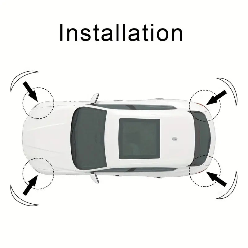 PACK OF 4 Anti-Collision Car Bumper Scratch Guard/Protector