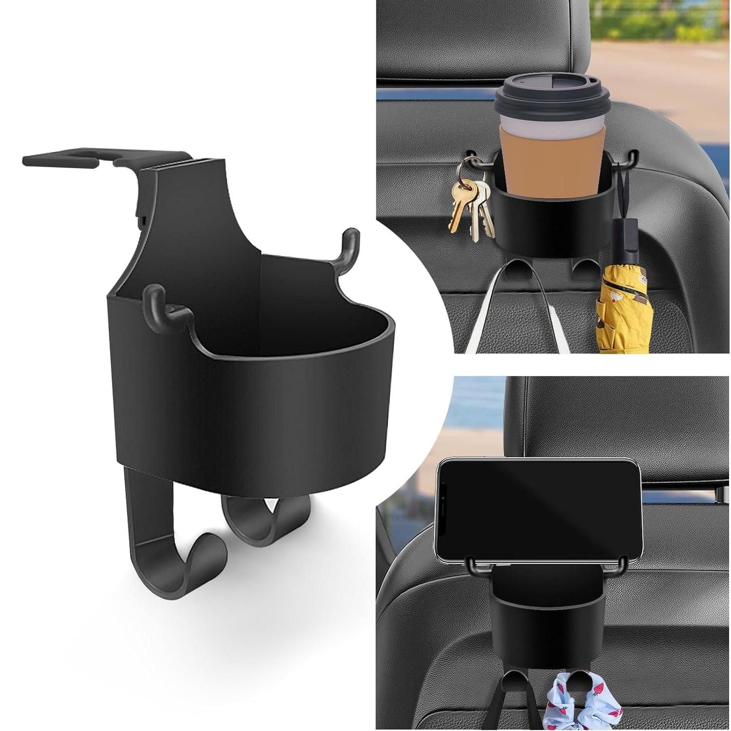 3 in 1 Hanging Storage Cup & Mobile Holder | 🔥BUY 1 GET 1 FREE🔥| Fit for all cars