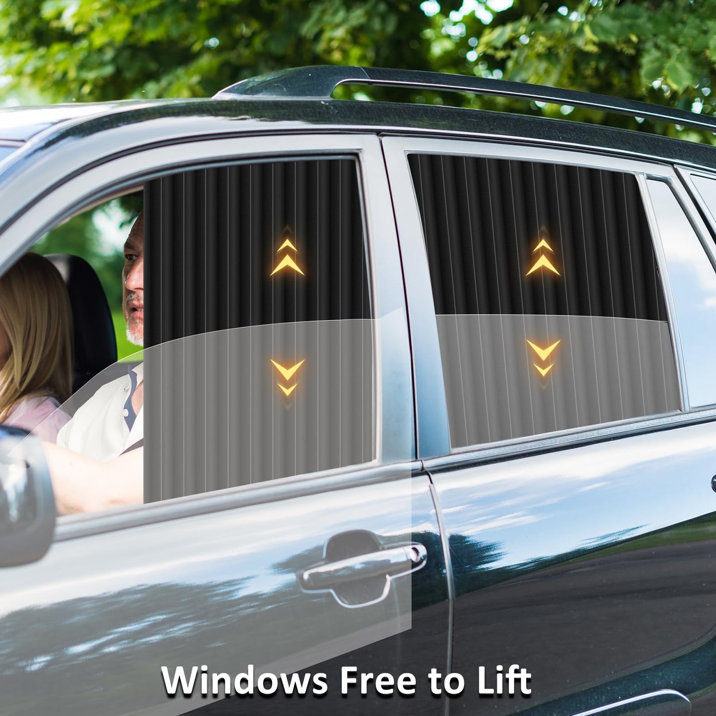 🔥Universal Fit Magnetic Car Side Window Privacy Sunshade (4pcs) | COLOR- BLACK