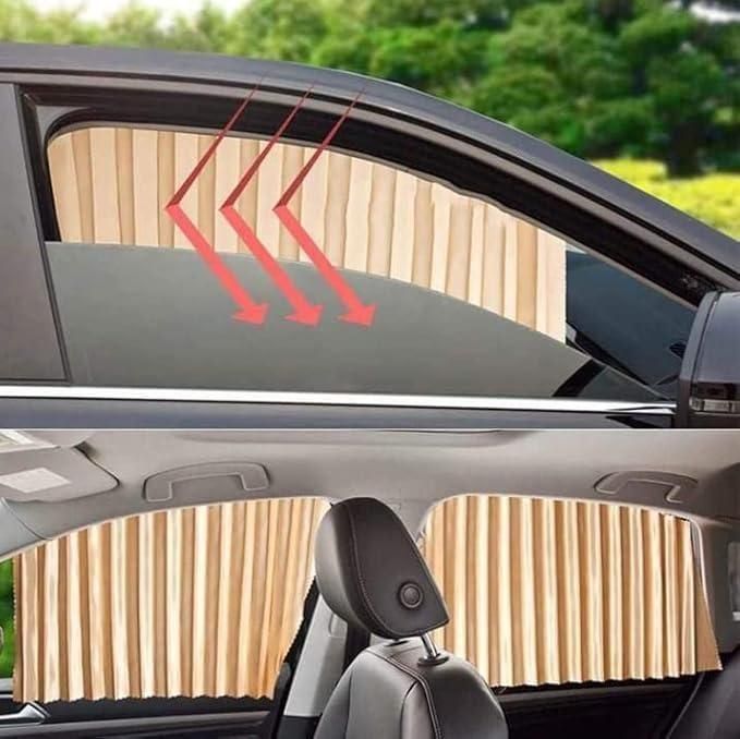 🔥Universal Fit Magnetic Car Side Window Privacy Sunshade (4pcs) | COLOR- BLACK