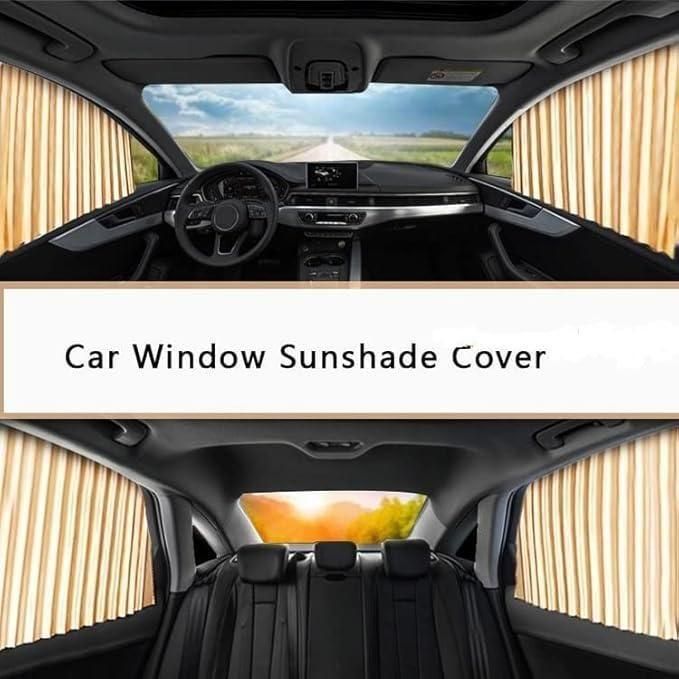 🔥Universal Fit Magnetic Car Side Window Privacy Sunshade (4pcs) | COLOR- BLACK