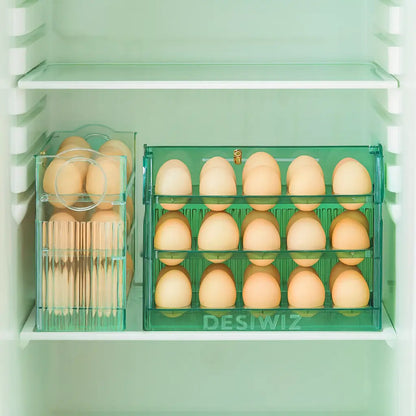 Eggvana™ Space-Saving, 3-Layer Storage for 30 Eggs