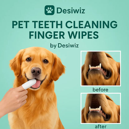 Pet Teeth Cleaning Wipes 50 pieces