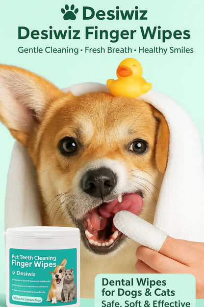 Pet Teeth Cleaning Wipes 50 pieces