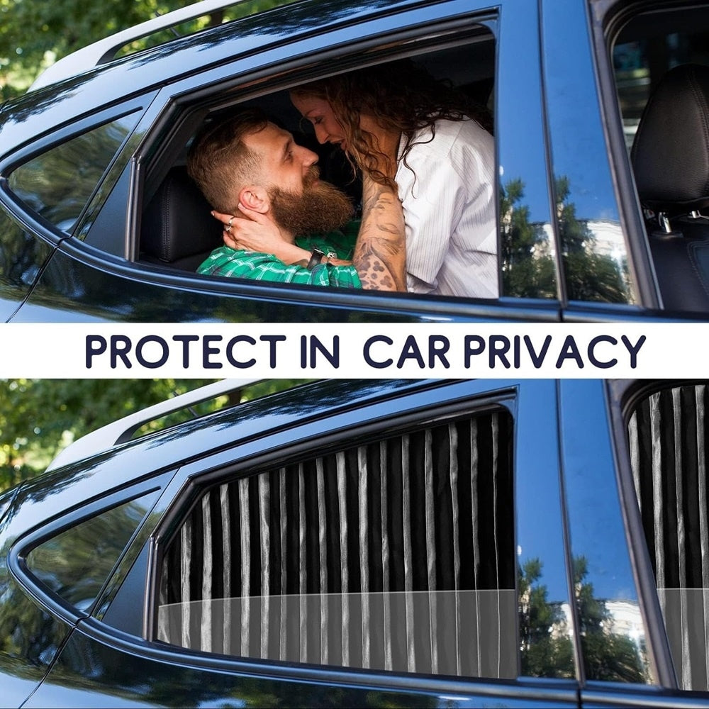 🔥Universal Fit Magnetic Car Side Window Privacy Sunshade (4pcs) | COLOR- BLACK