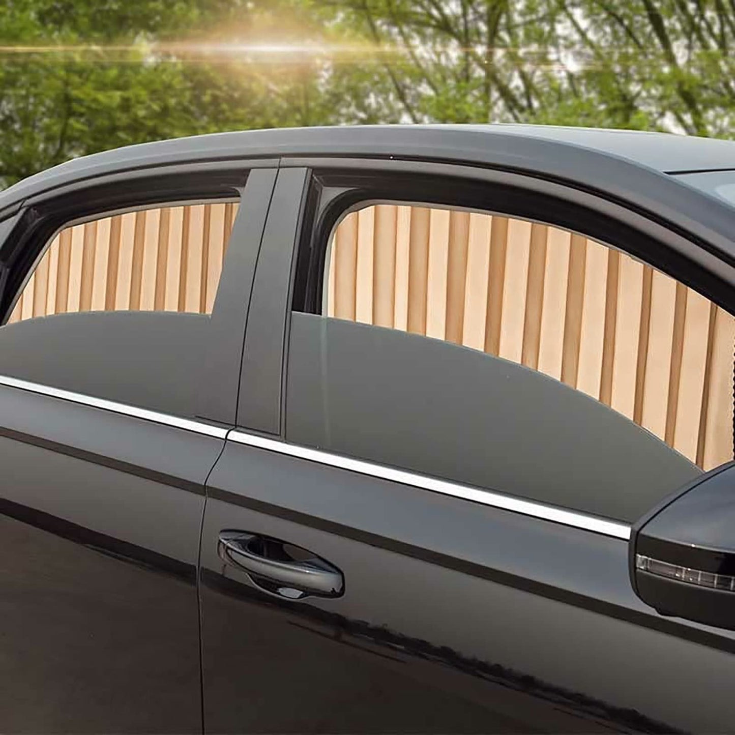 🔥Universal Fit Magnetic Car Side Window Privacy Sunshade (4pcs) | COLOR- BLACK