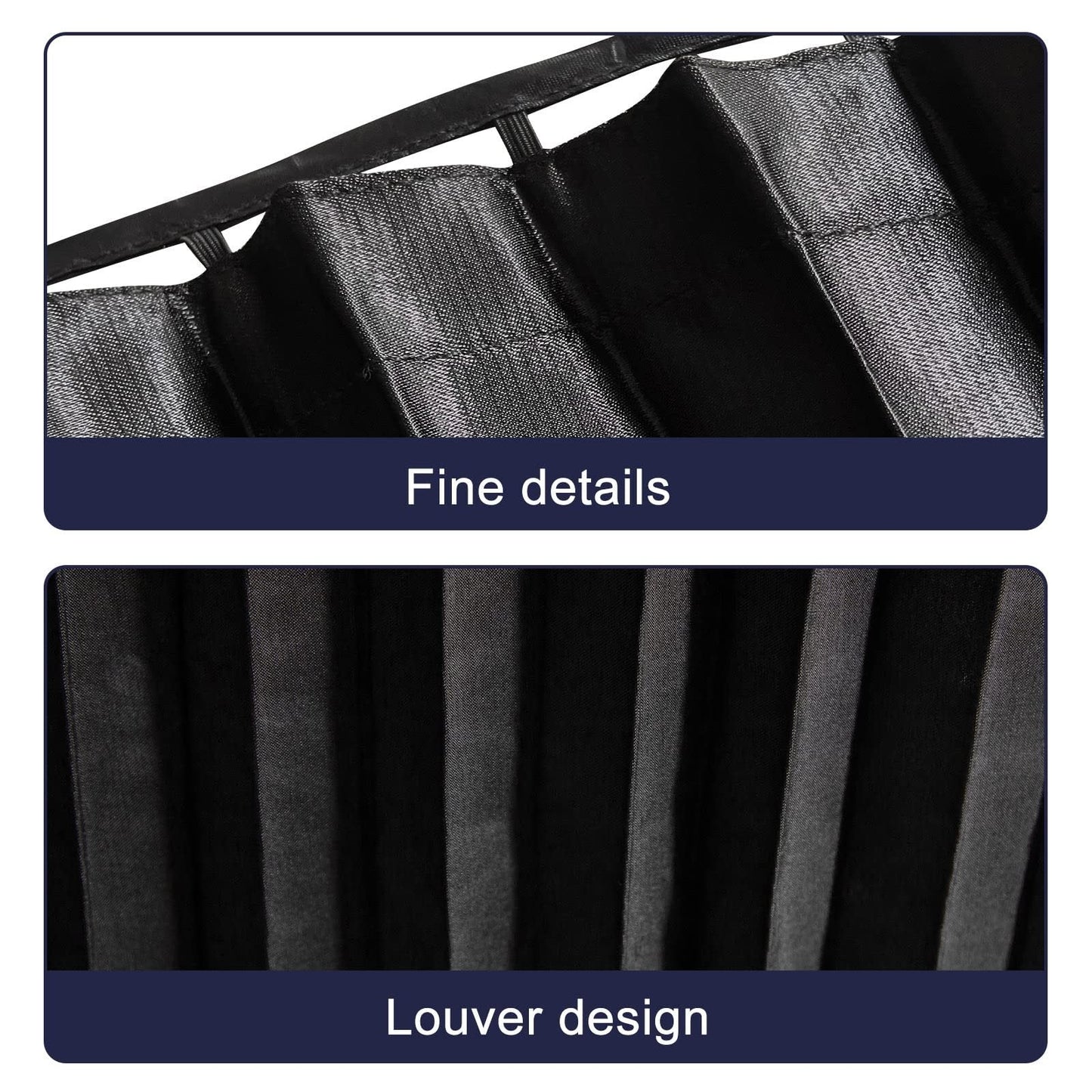 🔥Universal Fit Magnetic Car Side Window Privacy Sunshade (4pcs) | COLOR- BLACK