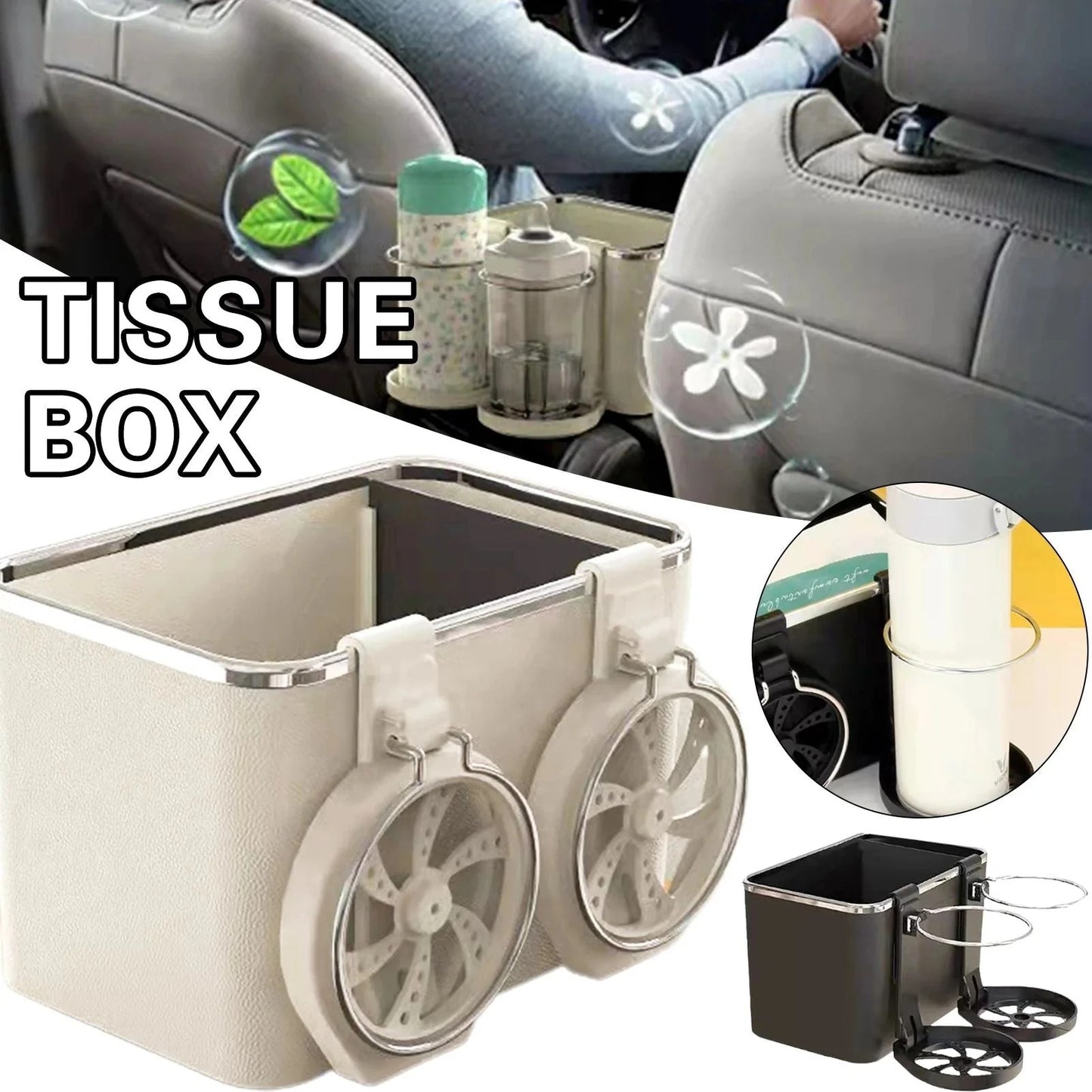 Car armrest Storage Box | FIT FOR ALL CARS | COLOUR BIEGE